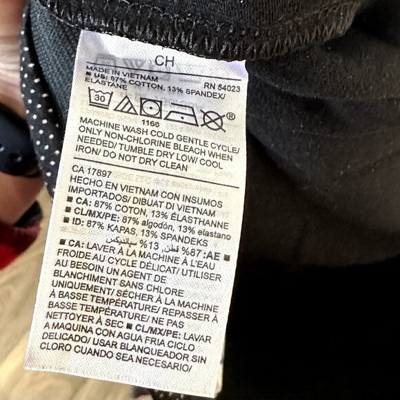 Old Navy Black Legging with White Polka Dot Pants - Petite Small - Picture 3 of 5